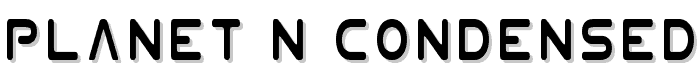 Planet N Condensed font